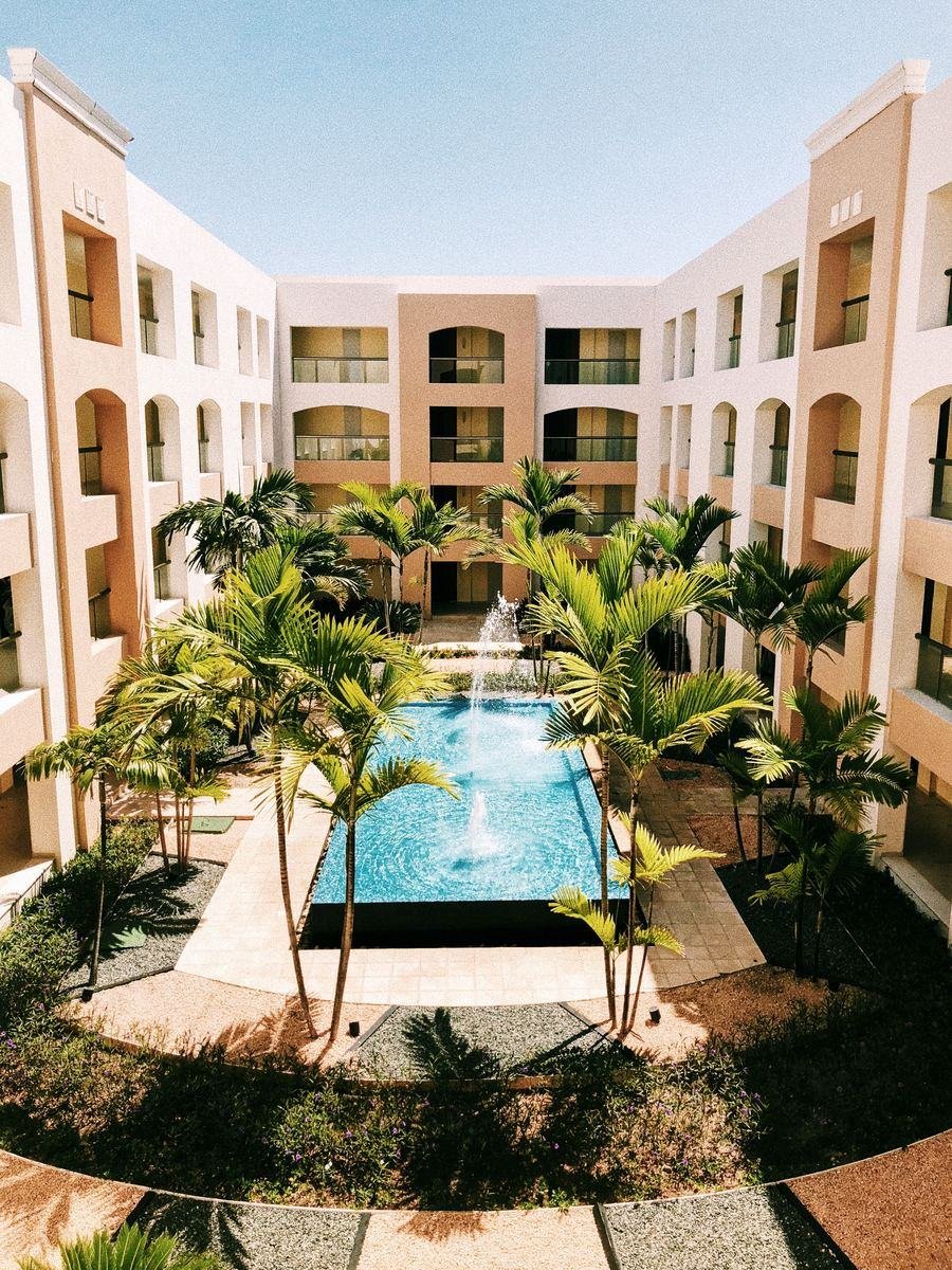 The resort entrance